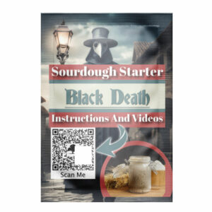 black death sourdough starter front small